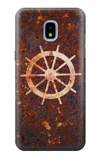 S2766 Ship Wheel Rusty Texture Hülle Schutzhülle Taschen für Samsung Galaxy J3 (2018), J3 Star, J3 V 3rd Gen, J3 Orbit, J3 Achieve, Express Prime 3, Amp Prime 3