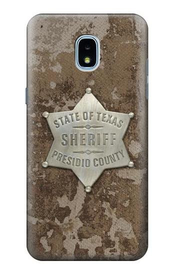 S2868 Texas Presidio County Sheriff Badge Hülle Schutzhülle Taschen für Samsung Galaxy J3 (2018), J3 Star, J3 V 3rd Gen, J3 Orbit, J3 Achieve, Express Prime 3, Amp Prime 3