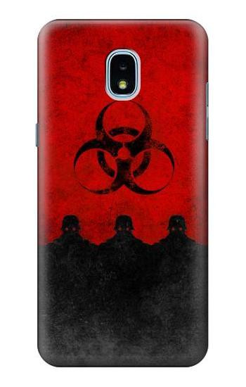 S2917 Biohazards Virus Red Alert Hülle Schutzhülle Taschen für Samsung Galaxy J3 (2018), J3 Star, J3 V 3rd Gen, J3 Orbit, J3 Achieve, Express Prime 3, Amp Prime 3