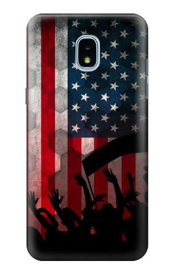 S2989 USA America Soccer Copa 2016 Hülle Schutzhülle Taschen für Samsung Galaxy J3 (2018), J3 Star, J3 V 3rd Gen, J3 Orbit, J3 Achieve, Express Prime 3, Amp Prime 3