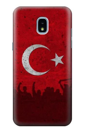S2991 Turkey Football Soccer Euro 2016 Hülle Schutzhülle Taschen für Samsung Galaxy J3 (2018), J3 Star, J3 V 3rd Gen, J3 Orbit, J3 Achieve, Express Prime 3, Amp Prime 3