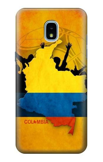 S2996 Colombia Football Soccer Copa 2016 Hülle Schutzhülle Taschen für Samsung Galaxy J3 (2018), J3 Star, J3 V 3rd Gen, J3 Orbit, J3 Achieve, Express Prime 3, Amp Prime 3