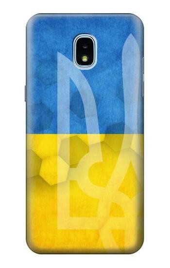 S3006 Ukraine Football Soccer Euro 2016 Hülle Schutzhülle Taschen für Samsung Galaxy J3 (2018), J3 Star, J3 V 3rd Gen, J3 Orbit, J3 Achieve, Express Prime 3, Amp Prime 3