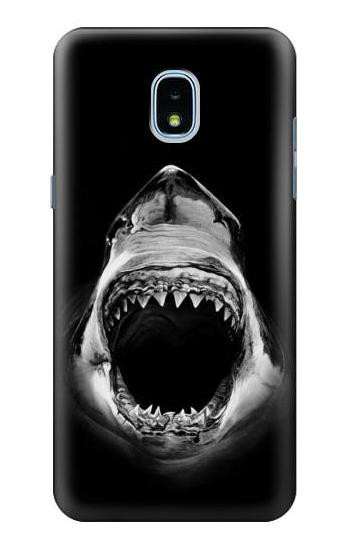 S3100 Great White Shark Hülle Schutzhülle Taschen für Samsung Galaxy J3 (2018), J3 Star, J3 V 3rd Gen, J3 Orbit, J3 Achieve, Express Prime 3, Amp Prime 3