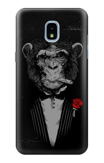 S3167 Funny Monkey God Father Hülle Schutzhülle Taschen für Samsung Galaxy J3 (2018), J3 Star, J3 V 3rd Gen, J3 Orbit, J3 Achieve, Express Prime 3, Amp Prime 3