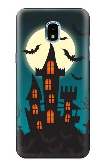 S3268 Halloween Festival Castle Hülle Schutzhülle Taschen für Samsung Galaxy J3 (2018), J3 Star, J3 V 3rd Gen, J3 Orbit, J3 Achieve, Express Prime 3, Amp Prime 3
