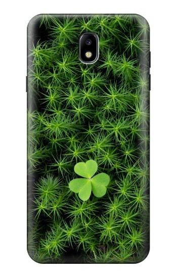 S0358 Clover Lucky Leaf Hülle Schutzhülle Taschen für Samsung Galaxy J7 (2018), J7 Aero, J7 Top, J7 Aura, J7 Crown, J7 Refine, J7 Eon, J7 V 2nd Gen, J7 Star