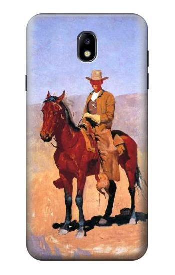 S0772 Cowboy Western Hülle Schutzhülle Taschen für Samsung Galaxy J7 (2018), J7 Aero, J7 Top, J7 Aura, J7 Crown, J7 Refine, J7 Eon, J7 V 2nd Gen, J7 Star