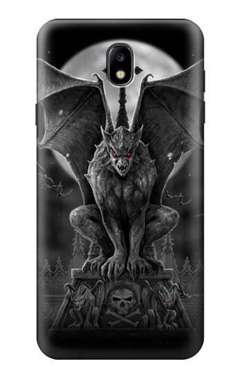 S0850 Gargoyle Devil Demon Hülle Schutzhülle Taschen für Samsung Galaxy J7 (2018), J7 Aero, J7 Top, J7 Aura, J7 Crown, J7 Refine, J7 Eon, J7 V 2nd Gen, J7 Star
