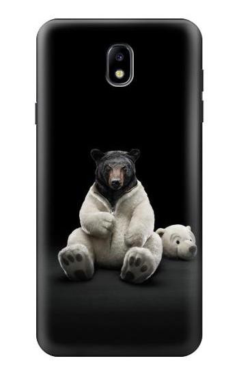S0878 Black Bear Hülle Schutzhülle Taschen für Samsung Galaxy J7 (2018), J7 Aero, J7 Top, J7 Aura, J7 Crown, J7 Refine, J7 Eon, J7 V 2nd Gen, J7 Star