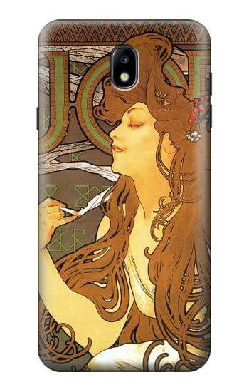S0969 Alphonse Mucha Job Hülle Schutzhülle Taschen für Samsung Galaxy J7 (2018), J7 Aero, J7 Top, J7 Aura, J7 Crown, J7 Refine, J7 Eon, J7 V 2nd Gen, J7 Star
