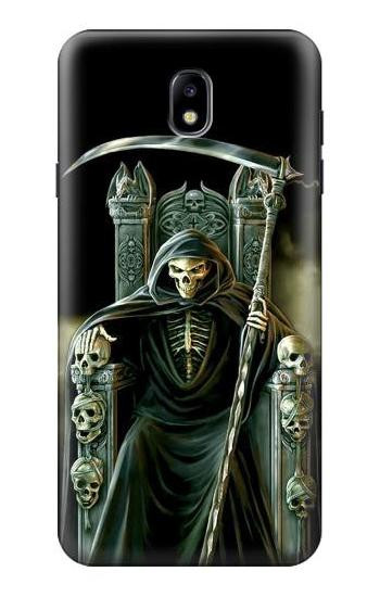 S1024 Grim Reaper Skeleton King Hülle Schutzhülle Taschen für Samsung Galaxy J7 (2018), J7 Aero, J7 Top, J7 Aura, J7 Crown, J7 Refine, J7 Eon, J7 V 2nd Gen, J7 Star