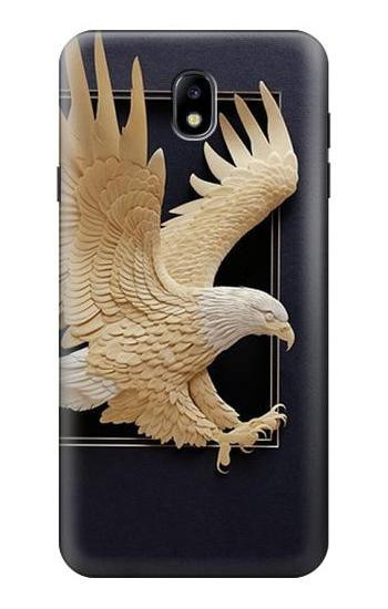S1383 Paper Sculpture Eagle Hülle Schutzhülle Taschen für Samsung Galaxy J7 (2018), J7 Aero, J7 Top, J7 Aura, J7 Crown, J7 Refine, J7 Eon, J7 V 2nd Gen, J7 Star