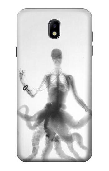 S1432 Skull Octopus X-ray Hülle Schutzhülle Taschen für Samsung Galaxy J7 (2018), J7 Aero, J7 Top, J7 Aura, J7 Crown, J7 Refine, J7 Eon, J7 V 2nd Gen, J7 Star