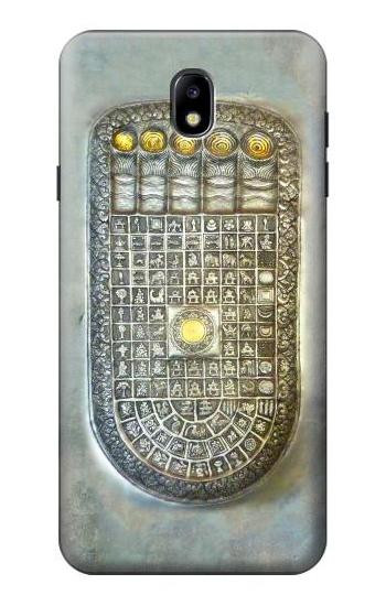 S1484 Buddha Footprint Hülle Schutzhülle Taschen für Samsung Galaxy J7 (2018), J7 Aero, J7 Top, J7 Aura, J7 Crown, J7 Refine, J7 Eon, J7 V 2nd Gen, J7 Star