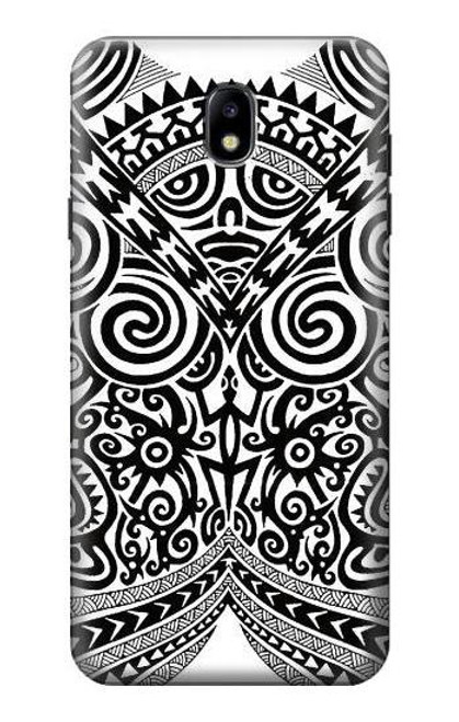 S1655 Maori Tattoo Hülle Schutzhülle Taschen für Samsung Galaxy J7 (2018), J7 Aero, J7 Top, J7 Aura, J7 Crown, J7 Refine, J7 Eon, J7 V 2nd Gen, J7 Star