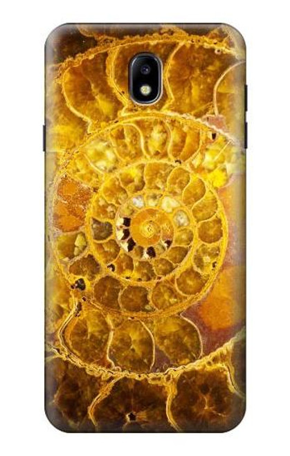 S1789 Ammonite Fossils Hülle Schutzhülle Taschen für Samsung Galaxy J7 (2018), J7 Aero, J7 Top, J7 Aura, J7 Crown, J7 Refine, J7 Eon, J7 V 2nd Gen, J7 Star
