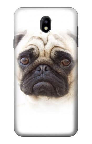 S1852 Pug Dog Hülle Schutzhülle Taschen für Samsung Galaxy J7 (2018), J7 Aero, J7 Top, J7 Aura, J7 Crown, J7 Refine, J7 Eon, J7 V 2nd Gen, J7 Star