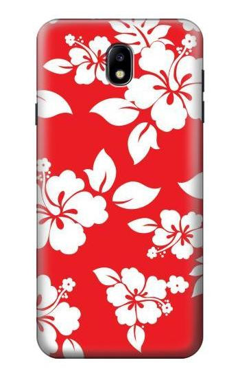S1949 Hawaiian Hibiscus Pattern Hülle Schutzhülle Taschen für Samsung Galaxy J7 (2018), J7 Aero, J7 Top, J7 Aura, J7 Crown, J7 Refine, J7 Eon, J7 V 2nd Gen, J7 Star