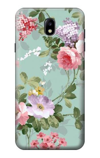 S2178 Flower Floral Art Painting Hülle Schutzhülle Taschen für Samsung Galaxy J7 (2018), J7 Aero, J7 Top, J7 Aura, J7 Crown, J7 Refine, J7 Eon, J7 V 2nd Gen, J7 Star