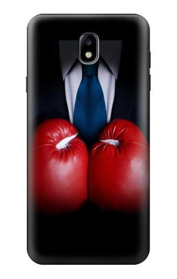 S2261 Businessman Black Suit With Boxing Gloves Hülle Schutzhülle Taschen für Samsung Galaxy J7 (2018), J7 Aero, J7 Top, J7 Aura, J7 Crown, J7 Refine, J7 Eon, J7 V 2nd Gen, J7 Star