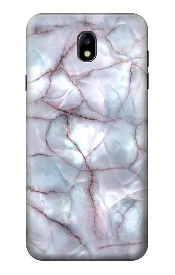 S2316 Dark Blue Marble Texture Graphic Print Hülle Schutzhülle Taschen für Samsung Galaxy J7 (2018), J7 Aero, J7 Top, J7 Aura, J7 Crown, J7 Refine, J7 Eon, J7 V 2nd Gen, J7 Star