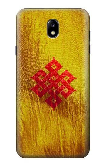 S2318 Eternal Knot Buddhist Spiritual Meditation Hülle Schutzhülle Taschen für Samsung Galaxy J7 (2018), J7 Aero, J7 Top, J7 Aura, J7 Crown, J7 Refine, J7 Eon, J7 V 2nd Gen, J7 Star