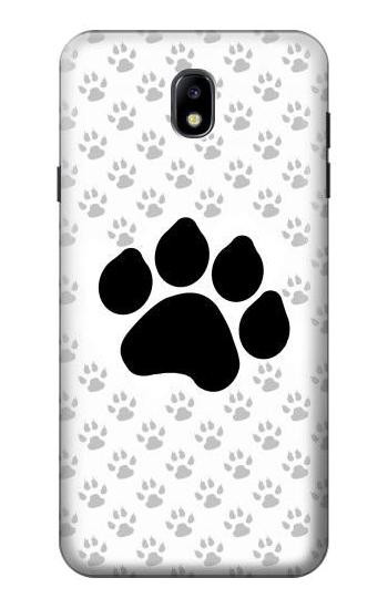 S2355 Paw Foot Print Hülle Schutzhülle Taschen für Samsung Galaxy J7 (2018), J7 Aero, J7 Top, J7 Aura, J7 Crown, J7 Refine, J7 Eon, J7 V 2nd Gen, J7 Star