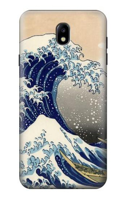 S2389 Hokusai The Great Wave off Kanagawa Hülle Schutzhülle Taschen für Samsung Galaxy J7 (2018), J7 Aero, J7 Top, J7 Aura, J7 Crown, J7 Refine, J7 Eon, J7 V 2nd Gen, J7 Star