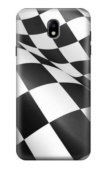 S2408 Checkered Winner Flag Hülle Schutzhülle Taschen für Samsung Galaxy J7 (2018), J7 Aero, J7 Top, J7 Aura, J7 Crown, J7 Refine, J7 Eon, J7 V 2nd Gen, J7 Star