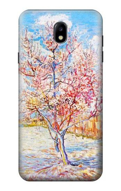 S2450 Van Gogh Peach Tree Blossom Hülle Schutzhülle Taschen für Samsung Galaxy J7 (2018), J7 Aero, J7 Top, J7 Aura, J7 Crown, J7 Refine, J7 Eon, J7 V 2nd Gen, J7 Star