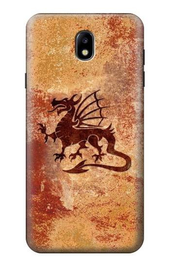 S2485 Dragon Metal Texture Graphic Printed Hülle Schutzhülle Taschen für Samsung Galaxy J7 (2018), J7 Aero, J7 Top, J7 Aura, J7 Crown, J7 Refine, J7 Eon, J7 V 2nd Gen, J7 Star