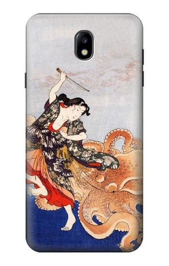 S2496 Japan Art Utagawa Kuniyoshi Tamatori Hülle Schutzhülle Taschen für Samsung Galaxy J7 (2018), J7 Aero, J7 Top, J7 Aura, J7 Crown, J7 Refine, J7 Eon, J7 V 2nd Gen, J7 Star