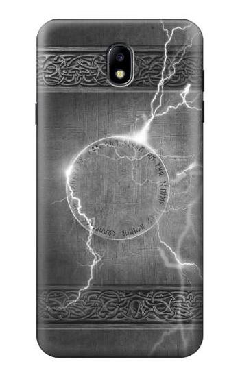 S2533 Thor Thunder Strike Hammer Hülle Schutzhülle Taschen für Samsung Galaxy J7 (2018), J7 Aero, J7 Top, J7 Aura, J7 Crown, J7 Refine, J7 Eon, J7 V 2nd Gen, J7 Star