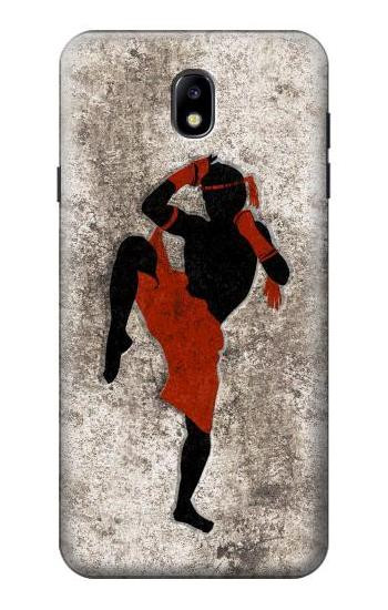 S2634 Muay Thai Kickboxing Martial Art Hülle Schutzhülle Taschen für Samsung Galaxy J7 (2018), J7 Aero, J7 Top, J7 Aura, J7 Crown, J7 Refine, J7 Eon, J7 V 2nd Gen, J7 Star