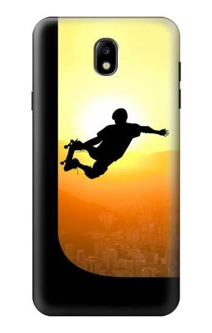 S2676 Extreme Skateboard Sunset Hülle Schutzhülle Taschen für Samsung Galaxy J7 (2018), J7 Aero, J7 Top, J7 Aura, J7 Crown, J7 Refine, J7 Eon, J7 V 2nd Gen, J7 Star