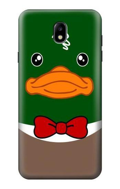 S2762 Green Head Mallard Duck Tuxedo Cartoon Hülle Schutzhülle Taschen für Samsung Galaxy J7 (2018), J7 Aero, J7 Top, J7 Aura, J7 Crown, J7 Refine, J7 Eon, J7 V 2nd Gen, J7 Star
