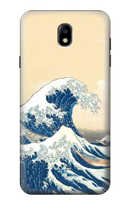S2790 Hokusai Under The Wave off Kanagawa Hülle Schutzhülle Taschen für Samsung Galaxy J7 (2018), J7 Aero, J7 Top, J7 Aura, J7 Crown, J7 Refine, J7 Eon, J7 V 2nd Gen, J7 Star