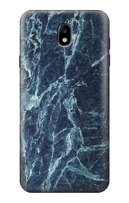 S2799 Light Blue Marble Stone Graphic Printed Hülle Schutzhülle Taschen für Samsung Galaxy J7 (2018), J7 Aero, J7 Top, J7 Aura, J7 Crown, J7 Refine, J7 Eon, J7 V 2nd Gen, J7 Star