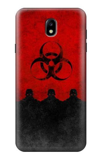 S2917 Biohazards Virus Red Alert Hülle Schutzhülle Taschen für Samsung Galaxy J7 (2018), J7 Aero, J7 Top, J7 Aura, J7 Crown, J7 Refine, J7 Eon, J7 V 2nd Gen, J7 Star