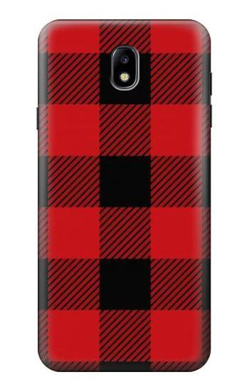 S2931 Red Buffalo Check Pattern Hülle Schutzhülle Taschen für Samsung Galaxy J7 (2018), J7 Aero, J7 Top, J7 Aura, J7 Crown, J7 Refine, J7 Eon, J7 V 2nd Gen, J7 Star