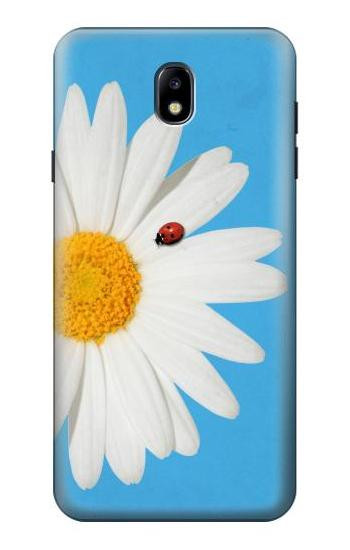 S3043 Vintage Daisy Lady Bug Hülle Schutzhülle Taschen für Samsung Galaxy J7 (2018), J7 Aero, J7 Top, J7 Aura, J7 Crown, J7 Refine, J7 Eon, J7 V 2nd Gen, J7 Star