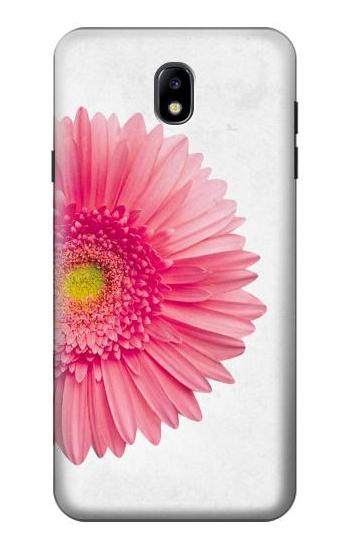 S3044 Vintage Pink Gerbera Daisy Hülle Schutzhülle Taschen für Samsung Galaxy J7 (2018), J7 Aero, J7 Top, J7 Aura, J7 Crown, J7 Refine, J7 Eon, J7 V 2nd Gen, J7 Star