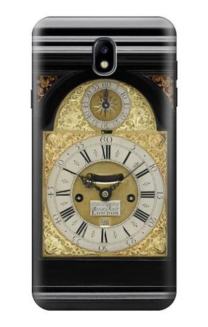 S3144 Antique Bracket Clock Hülle Schutzhülle Taschen für Samsung Galaxy J7 (2018), J7 Aero, J7 Top, J7 Aura, J7 Crown, J7 Refine, J7 Eon, J7 V 2nd Gen, J7 Star