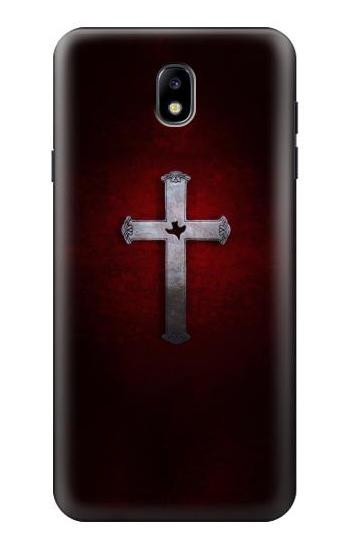 S3160 Christian Cross Hülle Schutzhülle Taschen für Samsung Galaxy J7 (2018), J7 Aero, J7 Top, J7 Aura, J7 Crown, J7 Refine, J7 Eon, J7 V 2nd Gen, J7 Star