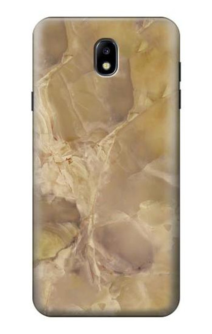 S3240 Yellow Marble Stone Hülle Schutzhülle Taschen für Samsung Galaxy J7 (2018), J7 Aero, J7 Top, J7 Aura, J7 Crown, J7 Refine, J7 Eon, J7 V 2nd Gen, J7 Star