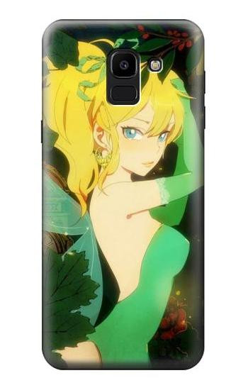 S0095 Peter Pan's Tinker Bell Hülle Schutzhülle Taschen für Samsung Galaxy J6 (2018)