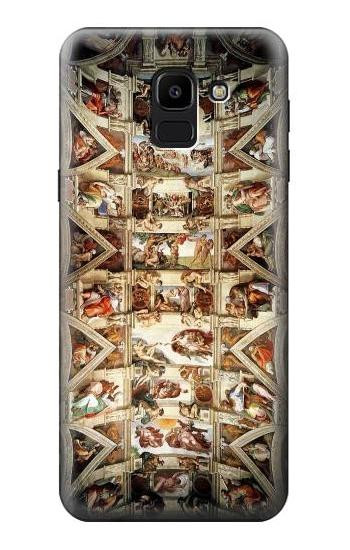 S0177 Michelangelo Chapel ceiling Hülle Schutzhülle Taschen für Samsung Galaxy J6 (2018)