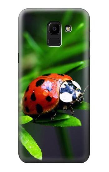 S0263 Ladybug Hülle Schutzhülle Taschen für Samsung Galaxy J6 (2018)
