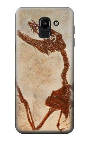 S0379 Dinosaur Fossil Hülle Schutzhülle Taschen für Samsung Galaxy J6 (2018)